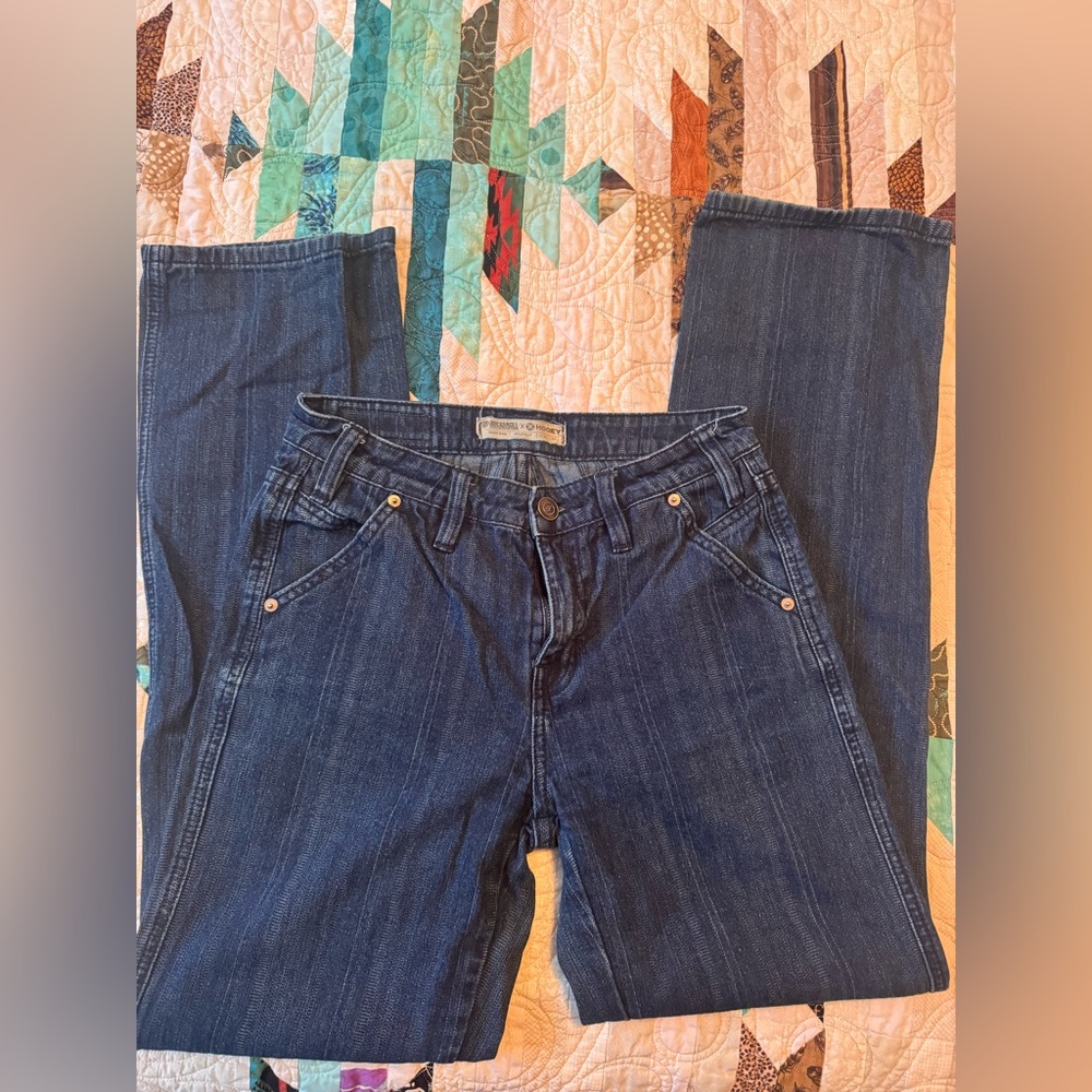 Rock & Roll Cowgirl Dark Blue Wide Leg Jeans